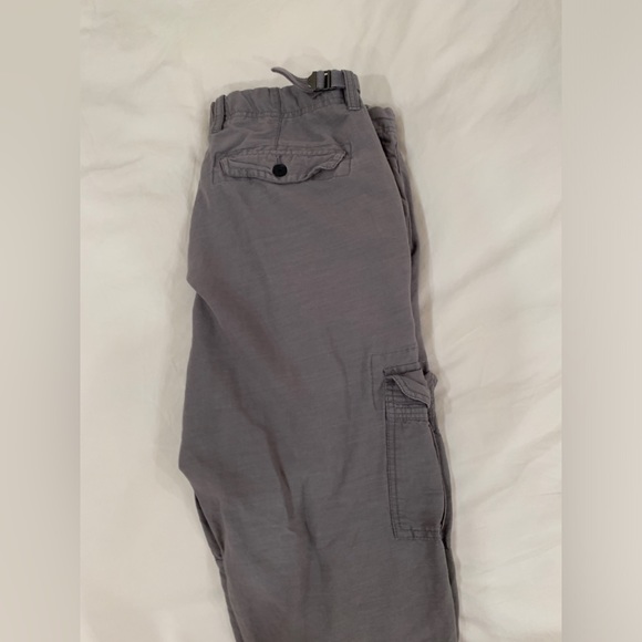 Designer Michael Bastian gray cargo linen/cotton pants. Size 36 - Picture 3 of 6